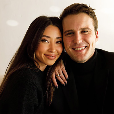 happy couple with filipino girl