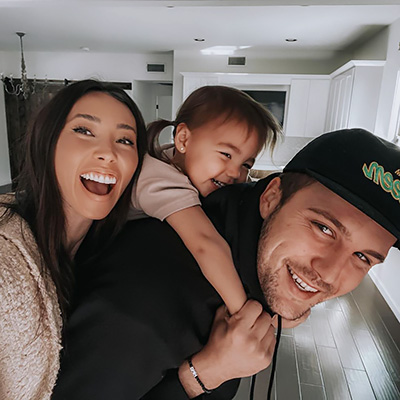 happy couple with japanese girl